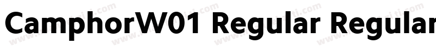 CamphorW01 Regular Regular字体转换
